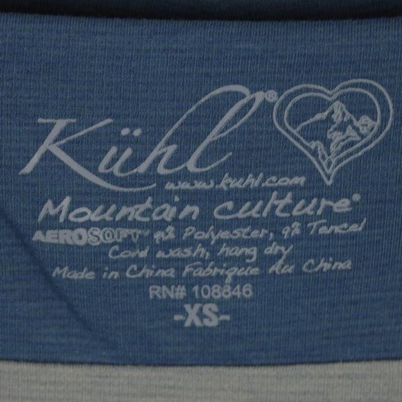 Kuhl Women's XS Blue Gray Color Block V-Neck Sleeveless Knit Knee Length Dress - Picture 6 of 8